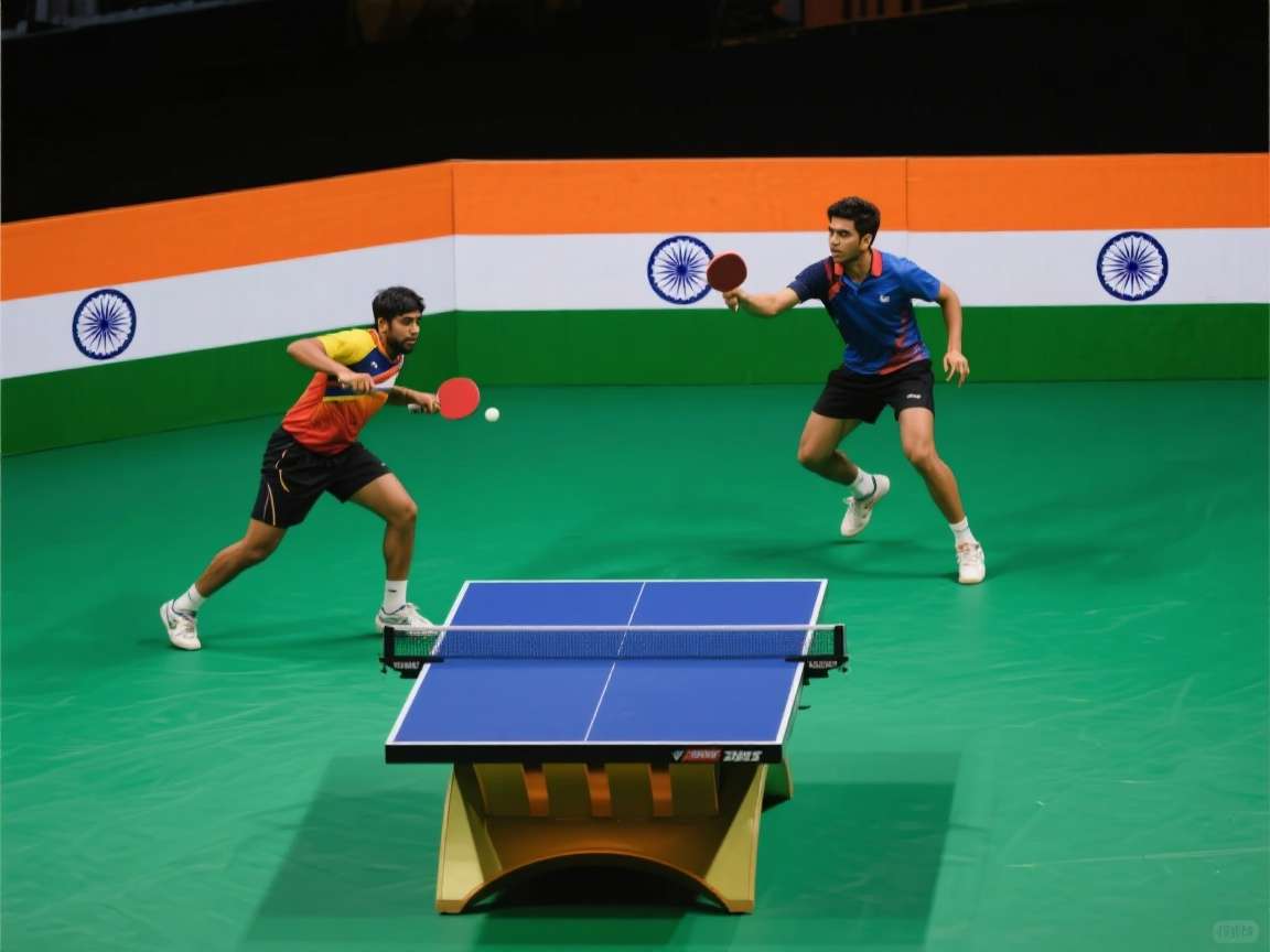 India Table Tennis Elite Gameplay India Table Tennis Elite gameplay screenshot showing Indian players competing in a tournament